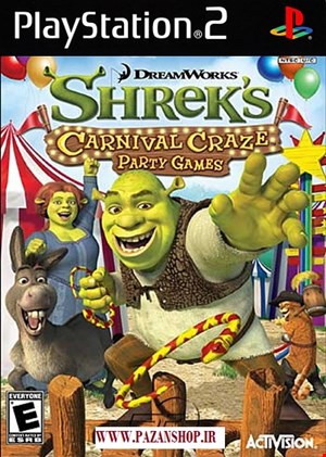 دیتای بازی shreks carnival craze نسخه پلی استیشن 2 