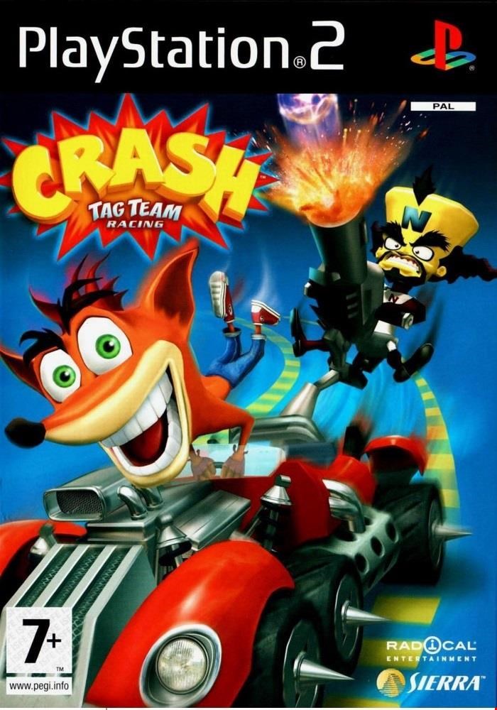  دیتای کپی خور بازی Crash Tag Team Racing PS2