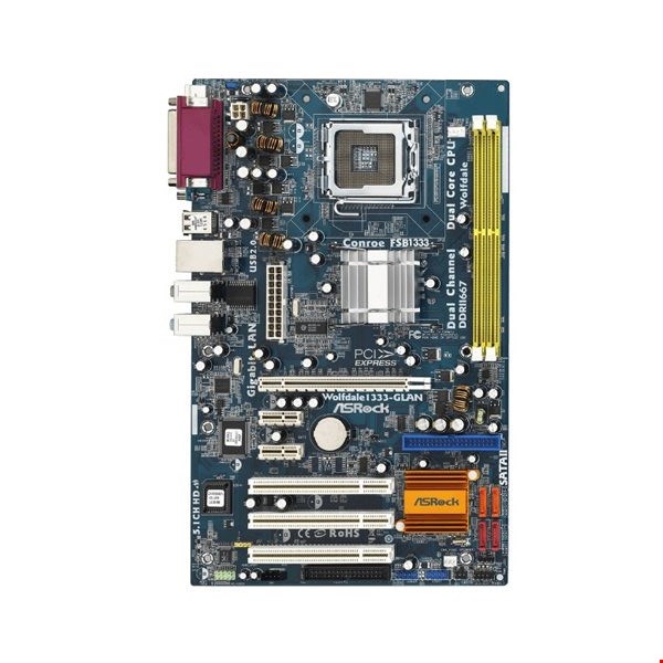 مادربرد ASROCK WOLFDALE1333 - GLAN استوک