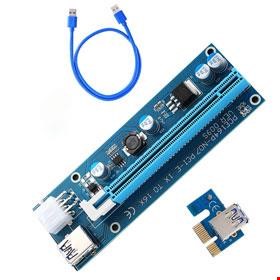 رایزر کارت گرافیک PCI EXPRESS X1 به X16 هشت خازن / چهار خازن