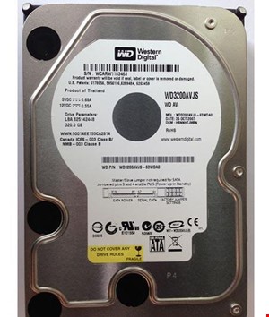 HDD 320 GB وسترن دیجیتال ( استوک ) سلامت 100