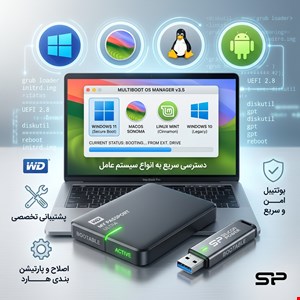 هارد اکسترنال western digita ظرفیت 320 گیگ بوتیبل ویندوز ودرایور